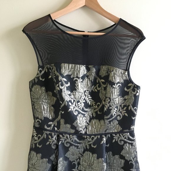 Adrianna papell metallic lace combo sheath dress - Picture 2 of 7